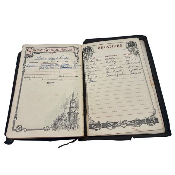 1945 Bible for Young Folks Illustrated KJV Leather Bound Book - Picture 10 of 10